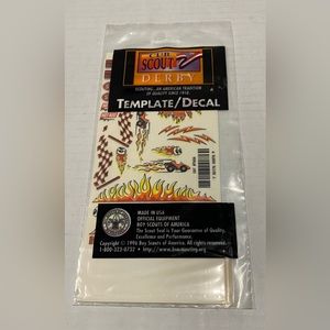 Cub Scout Derby 1996 Template/Decal Lot Of 3